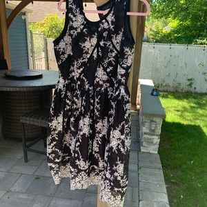 Calvin Klein black and white lace dress!